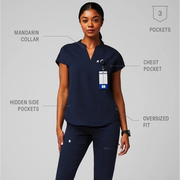 Evolve Fabletics Scrub Top - Picture 2 of 7